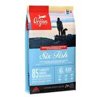 طعام جاف غني بالبروتين من أوريجين سيكس فيش للكلاب البالغة