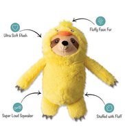 Petshop by Fringe Studio Chicks Dig It Plush Dog Toy YELLOW 205684-1