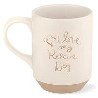 PetShop by Fringe Studio Love My Rescue Dog Stoneware Mug 204026-1
