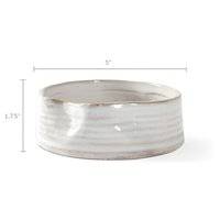 PetShop by Fringe Studio Ribbed Stoneware Ribbed Bowl 204040-1