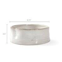 PetShop by Fringe Studio Ribbed Stoneware Ribbed Bowl 204040-1