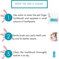 فرشاة أسنان أصابع الحيوانات الأليفة