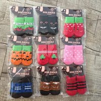 Slip Knitting Cat and Dog Socks