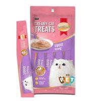 SMART HEART CREAMY CAT TREATS WET FOOD SQUIID 15GMX4X12 95