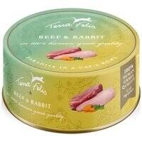 طعام القطط الرطب تيرا فيليس لحم البقر والأرانب 80 جرام 103042-1