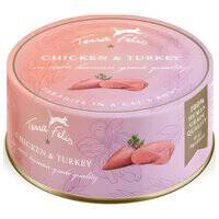 طعام القطط الرطب تيرا فيليس بنكهة الدجاج والديك الرومي 80 جرام SKU:103043-1