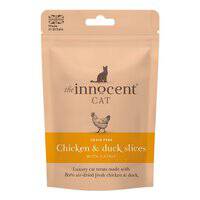 The Innocent Cat Chicken And Duck Slices with Catnip Grain-Free Cat Treats 70g