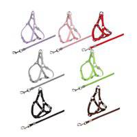 حزام تريكسي القابل للتعديل بلمسة واحدة مع مقود للقطط