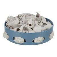 لعبة تريكسي للكلاب، وعاء بلاستيكي للاختباء والشم، أزرق، 18 سم