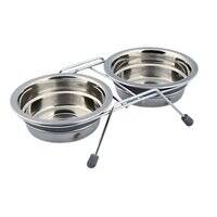 Trixie Eat on Feet Anti-Rattle Steel Bowl Set for Dogs