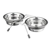 Trixie Eat on Feet Anti-Rattle Steel Bowl Set for Dogs