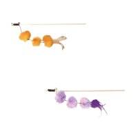 Trixie Playing Rod with Pompom Balls Toy for Cats