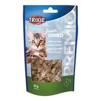مكافآت القطط تريكسي بريميو قلوب دجاج مجففة بالتجميد 25 جرام