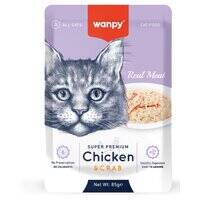 Wanpy Super Premium Chicken & Crab For Cat - 85G