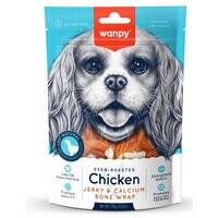Wanpy Chicken Jerky & Calcium Bone Wrap For Dog