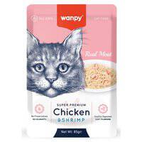 Wanpy Super Premium Chicken & Shrimp For Cat - 85G