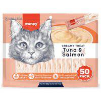 Wanpy  Creamy Lickable Cat Treats - Tuna & Salmon (50P)