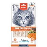 Wanpy Creamy Treat Superfood-Salmon With Chia And Seaweed For Cat 5p
