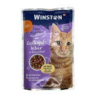 Winston Feine Häppchen mit Geflügel Leber in Saucenfond 100g