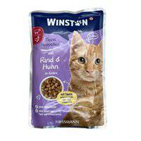 Winston Feine Häppchen mit Rind & Huhn in Gelee 100g