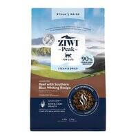 ZIWI Peak Steam And Dried Grass-Fed Beef with Southern Blue Whiting Recipe Dry Cat Food